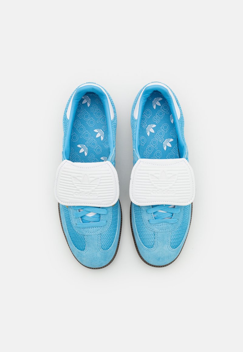 adidas gazelle silver green womens Adidas - Samba LT Sneaker in Semi Blue Burst & Cloud White