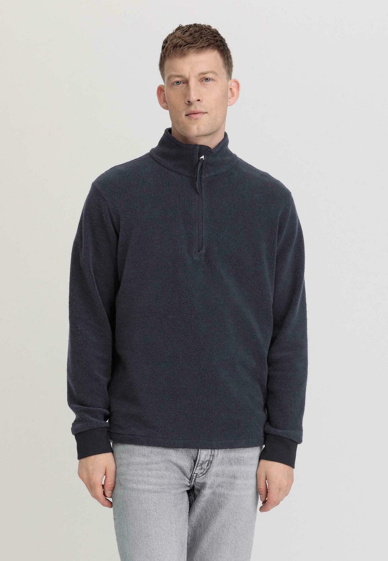 hessnatur TROYER - Fleecepullover - marine