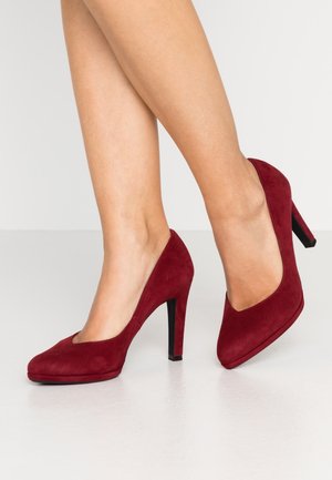 Højhælede pumps - red