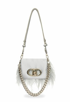WITH FEATHERED DETAILING - Skuldertasker - light blue