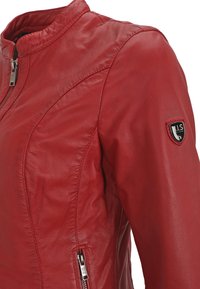 H.I.S MIT LABEL DETAIL - Lederjacke - red