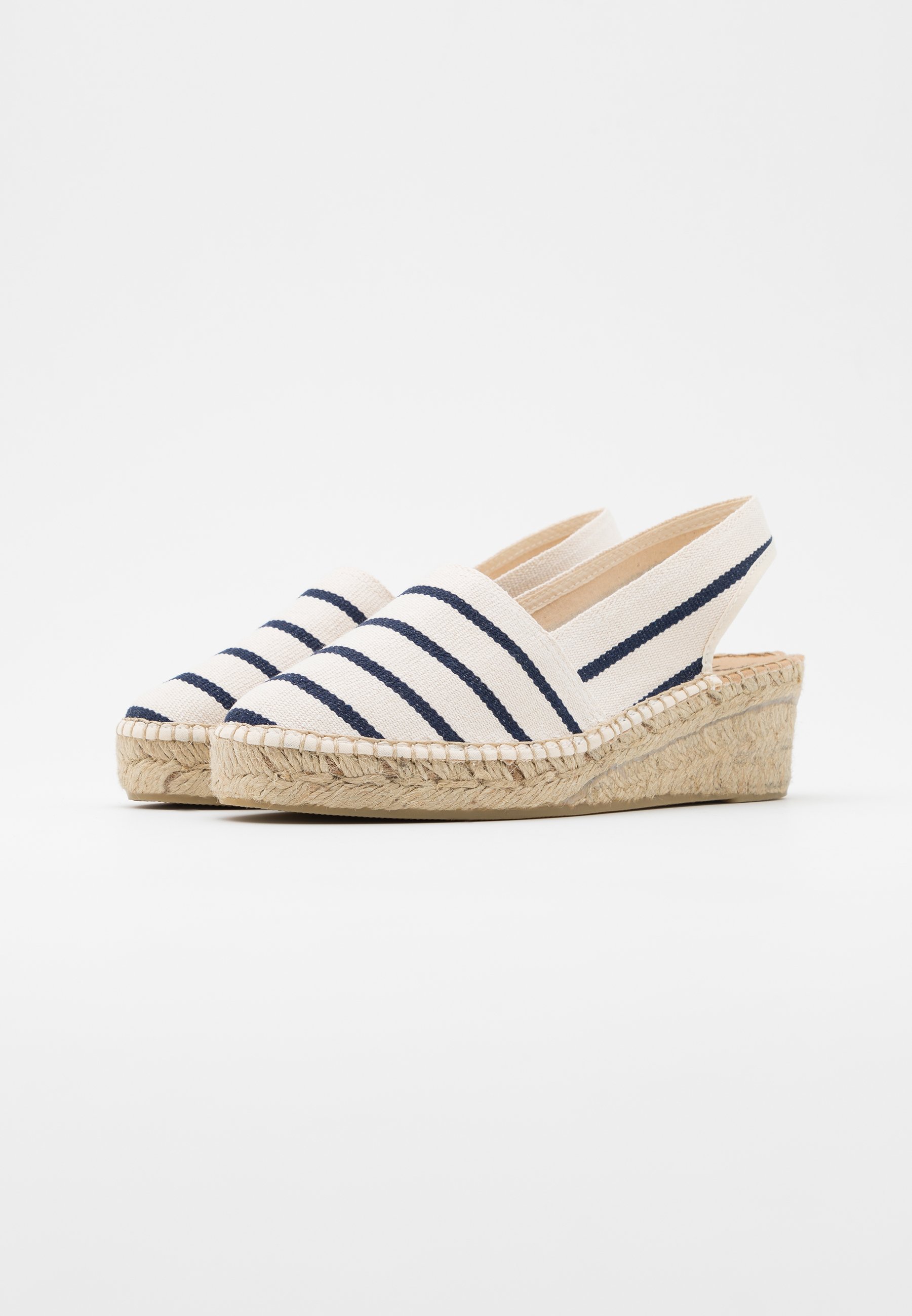 Vidorreta SANDALIA CUÑA YUTE - Alpargatas - marinera crudo/marino  66600BATC/beige - Zalando.es