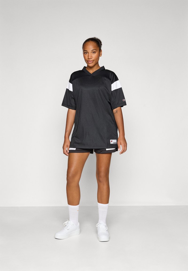 Champion SPORT HERITAGE MINI DRESS - Jersey dress - black/white/black -  Zalando