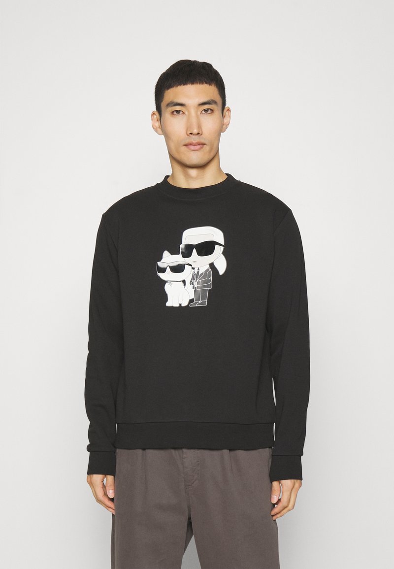 Karl Lagerfeld Black Viscose Sweatshirt