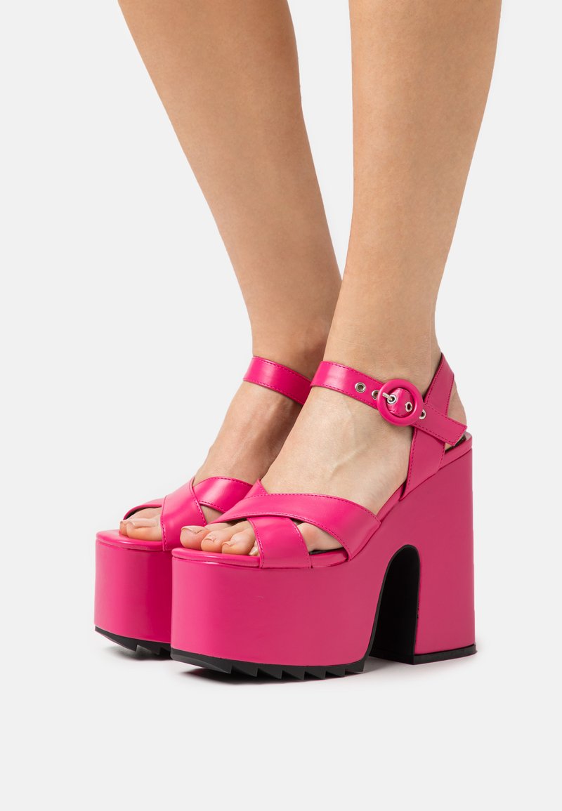 LAMODA MONARCHY - Højhælede sandaletter / Højhælede sandaler - fuchsia ...