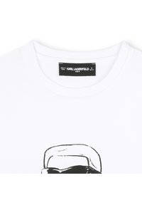 KARL LAGERFELD KIDS SHORT SLEEVES TEE - Apdrukāts T-krekls - white