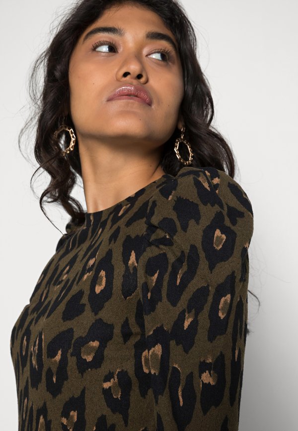 JDYTONSY PUFF SLEEVE - Jumper - dark olive big leo4