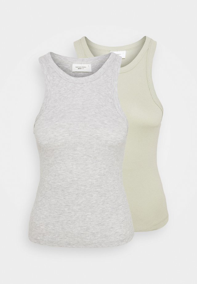 NOVA TANK 2 PACK - Top - desert sage/light grey melange