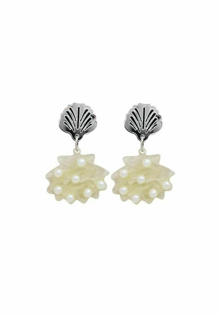 WOS Øreringe - silver white/sølvfarvet - Zalando.dk