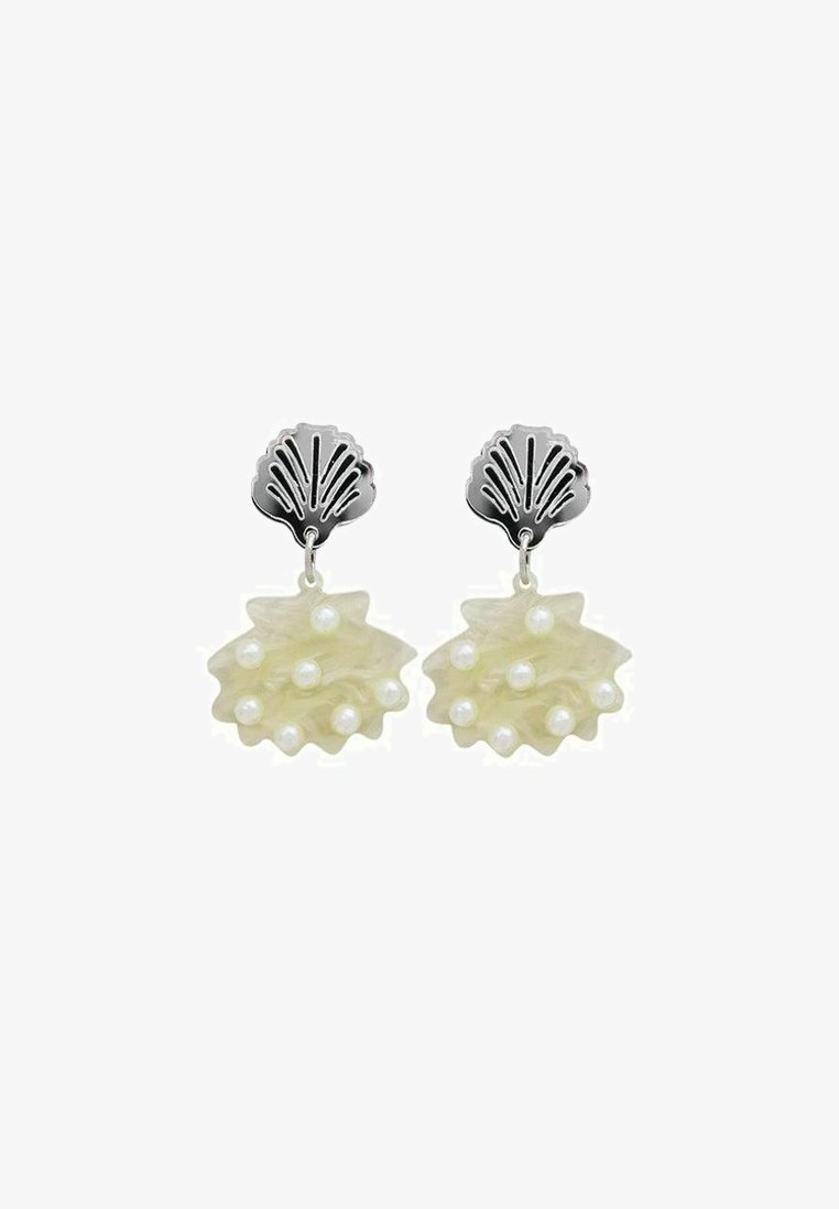 Silver Shell Wos WOS Øreringe - silver white/sølvfarvet - Zalando.dk
