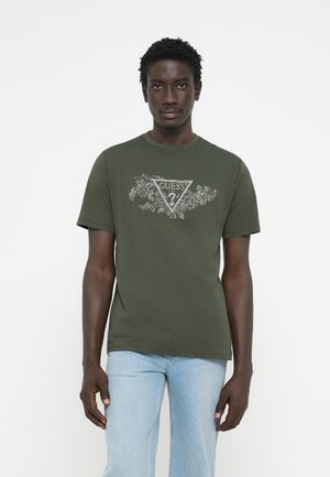 TRIANGLE TEE - T-shirt con stampa - green depths