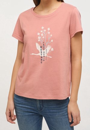 Triko s potiskem - light pink