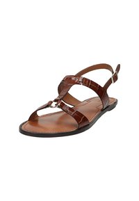 GANT BEECHUM - Riemensandalette - cognac crocco optic