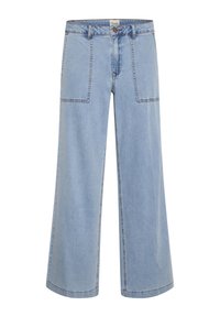 LARAMW WIDE  - Široké džíny - light blue wash