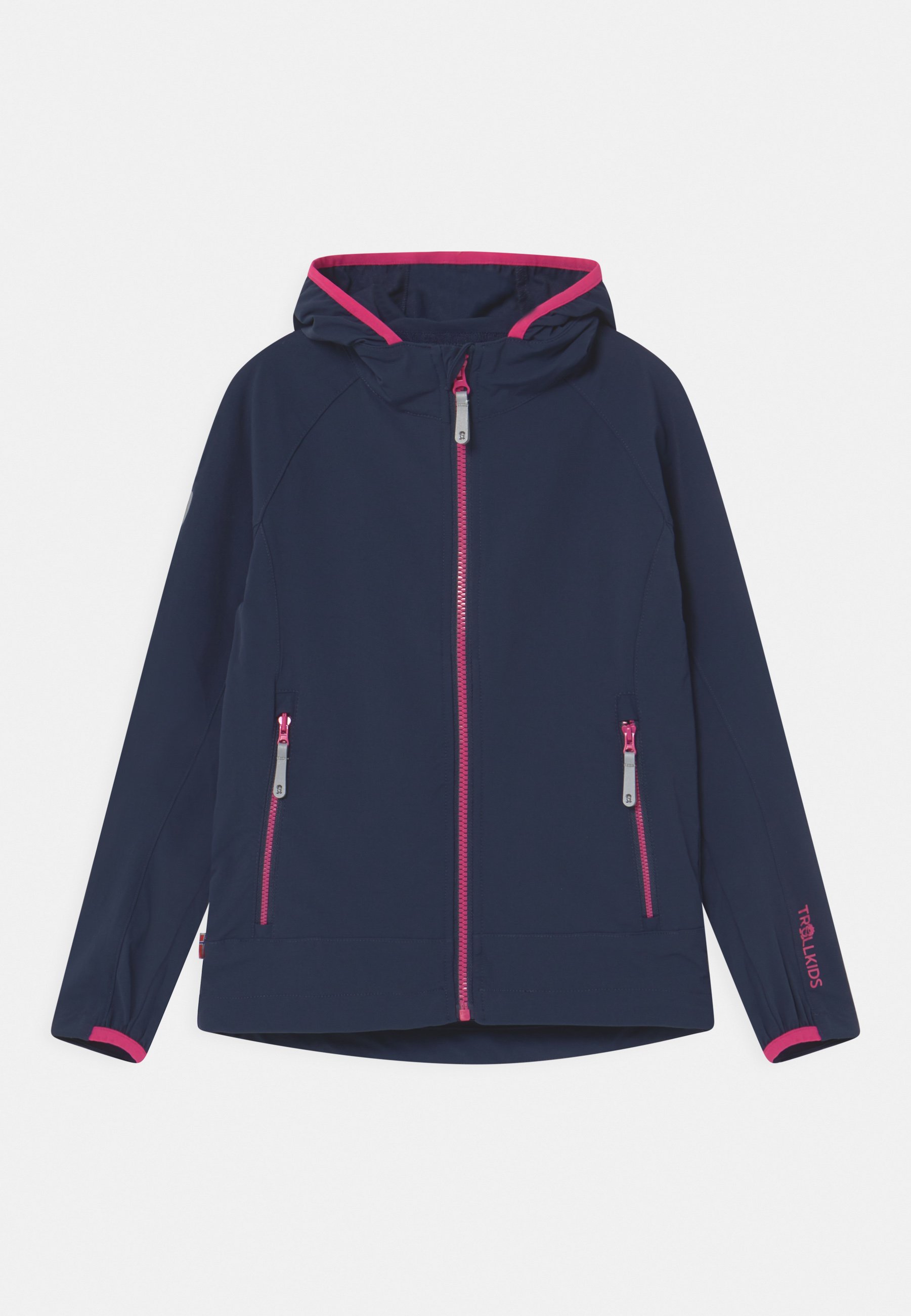 TROLLKIDS GIRLS KVALVIKA Soft shell jacket navy/magenta/dark