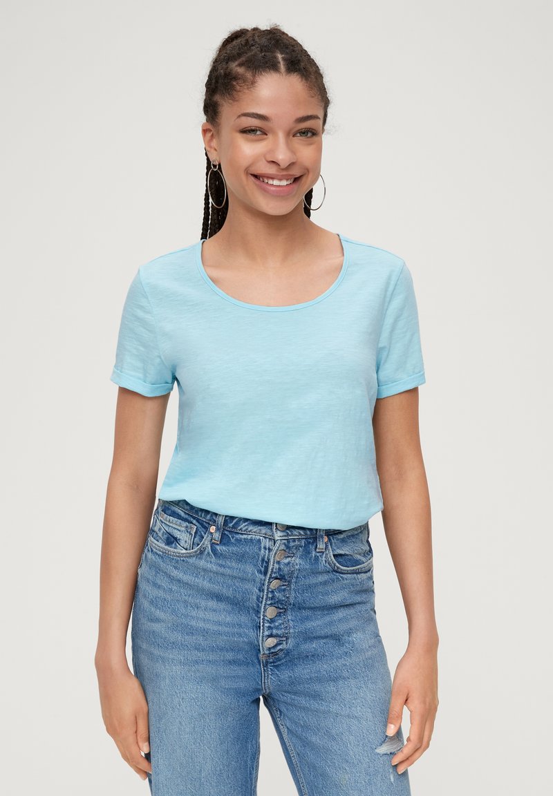QS O SHAPE - T-shirt basique - helles türkis