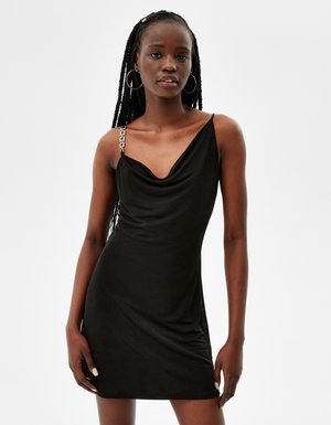 Abito in maglia - black