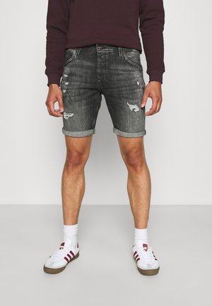 JJIRICK JJFOXSHORTS - Denim shorts - black denim