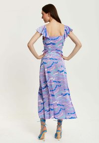 Liquorish ABSTRACT ZEBRA PRINT WRAP - Maxi dress - purple
