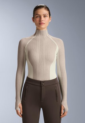 THERMAL BASE LAYER WITH CONTRAST  - Pullover - sand