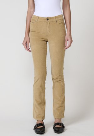 PUSH UP MICROPANA  - Trousers - ocre   ochre