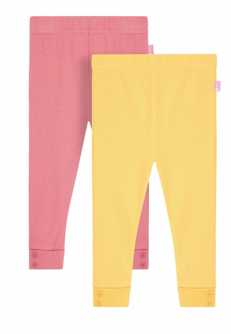 JoJo Maman Bébé 2-PACK - Tamprės – kelnės - pink yellow