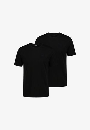 KOROSHI PACK 2 SHORT SLEEVE T-SHIRTS PACK 2 SHORT SLEEVE T-SHIRTS - Camiseta básica - black