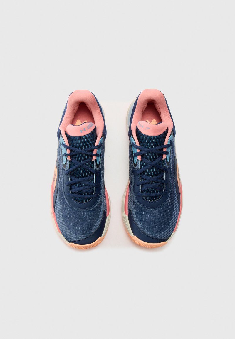 Under Armour SPAWN - Basketball shoes - blue calm/sun kiss 