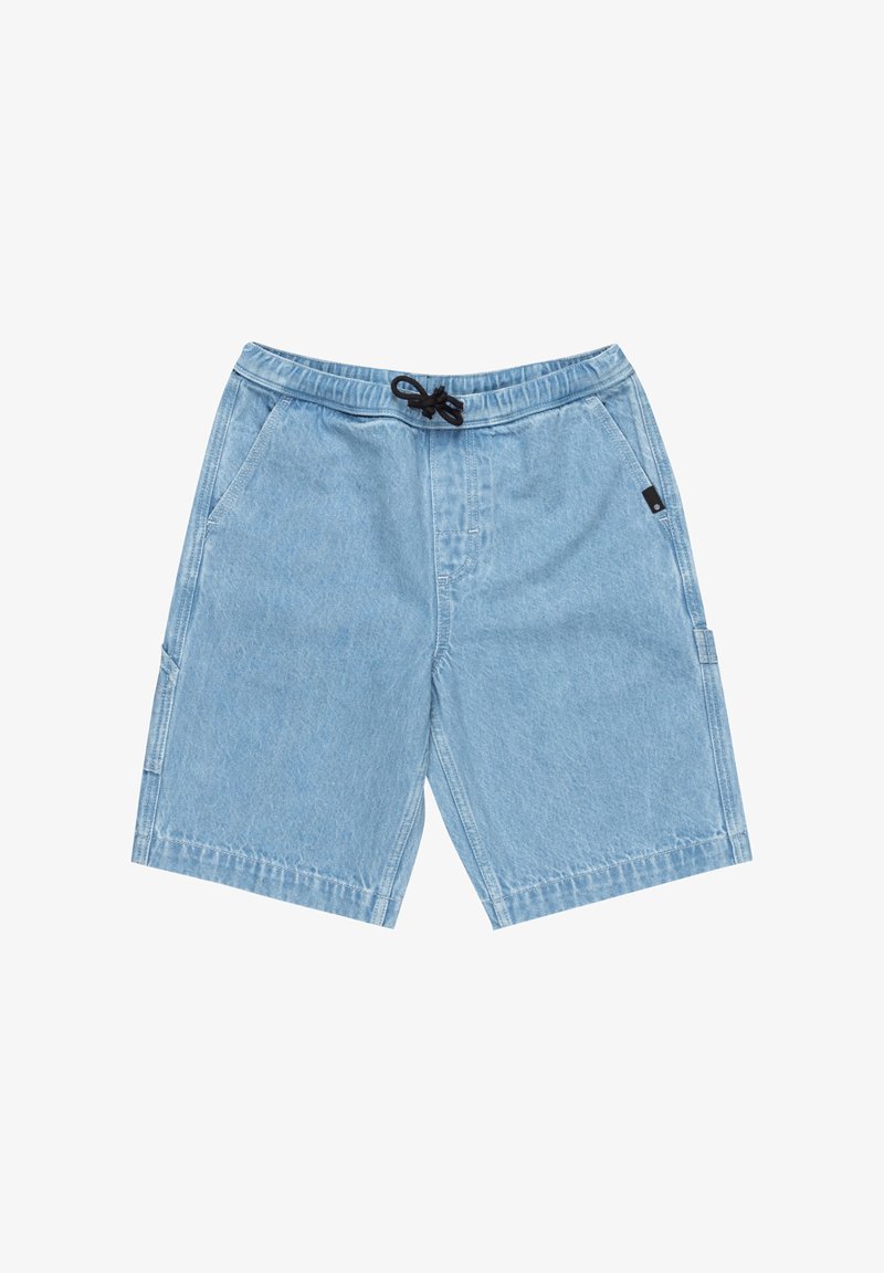 Svetlomodré rifľové šortky s elastickým pásom, nastaviteľnou šnúrkou a dvoma bočnými vreckami. Obsahujú aj bočné cargo vrecko.