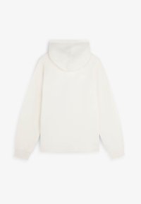 Hoody in off-white katoenmix, met lange mouwen, een zachte textuur, ribgebreide boorden en een schoon, eenvoudig ontwerp.