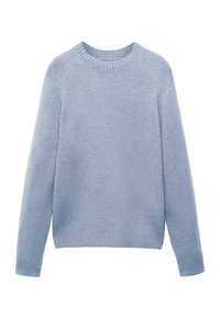 Mango Strickpullover - light blue