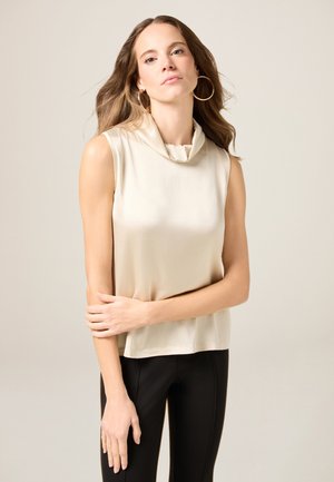 CON COLLO ALTO - Camicetta - bianco