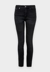 HIGH SUPER SKINNY ANKLE - Oprijete (skinny) kavbojke - denim black