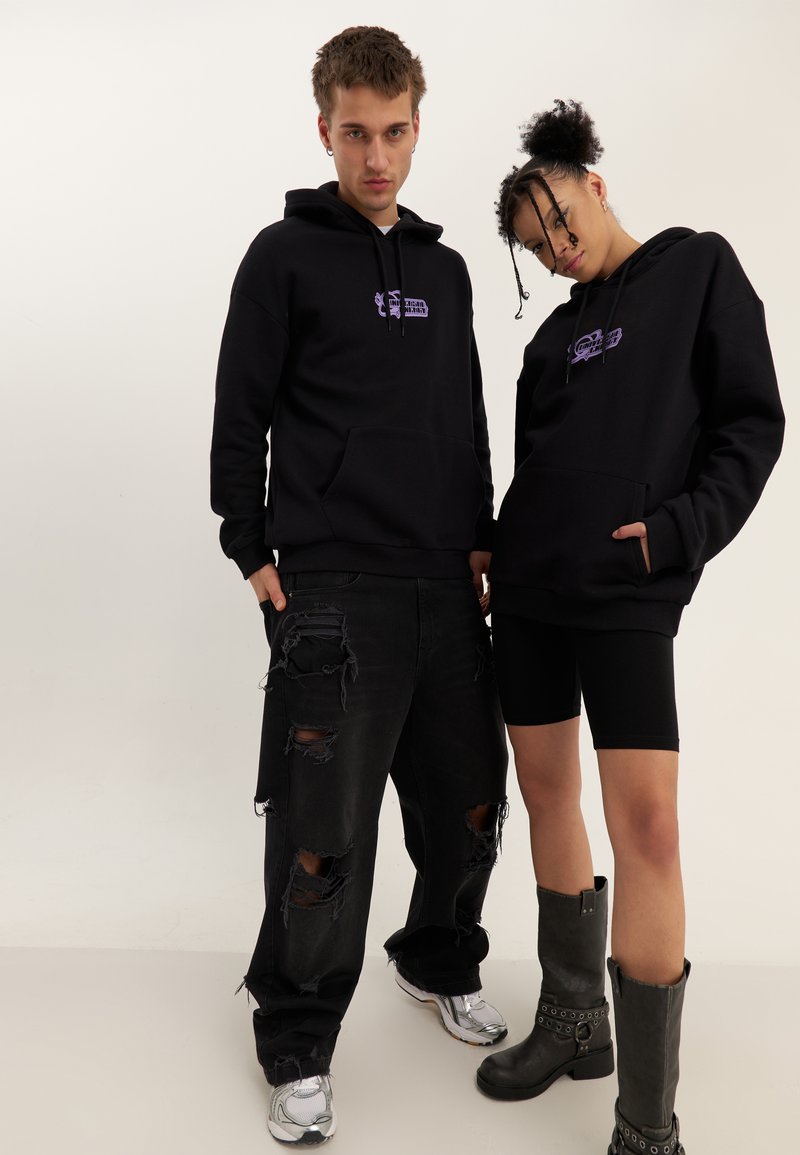 YOURTURN - UNISEX - Pulover s kapuco - black, Povečajte