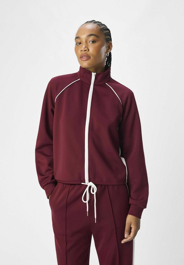 CASSIDY LS FAIR - Zip-up sweatshirt - cabernet