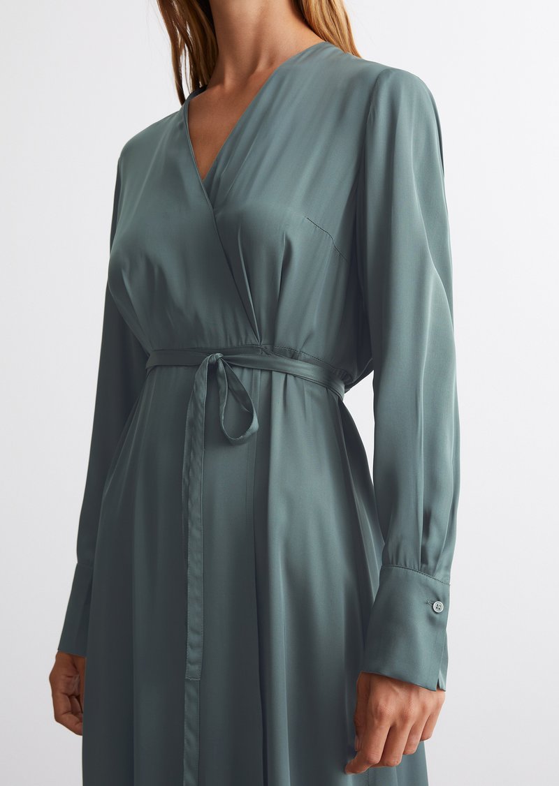 maxi dress knotted at bottom Knot Detail Asymmetric One Shoulder Luxe Slinky Maxi Dress White