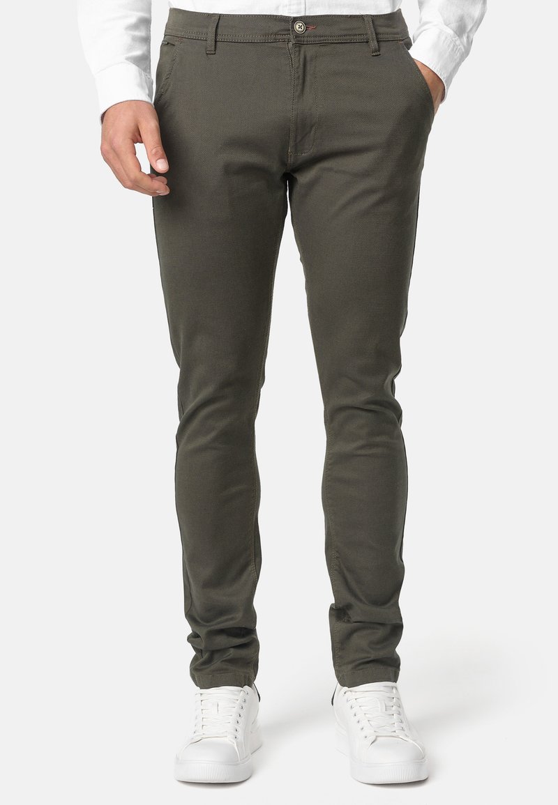INDICODE JEANS BUCKNER - Chino hlače - army