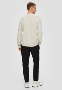 QS MET GARMENT WASH - Trui - wollweiß