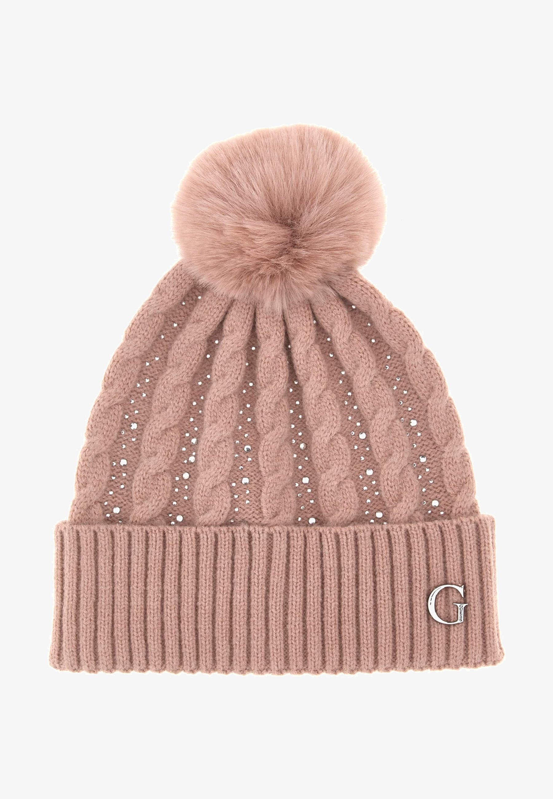 Guess KNITTED BEANIE Bonnet rose - Main Image