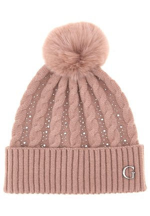 KNITTED BEANIE - Bonnet - rose