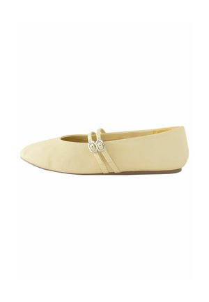 Next REGULAR FIT MARY JANE - Ballerinat nilkkaremmillä - buttermilk yellow