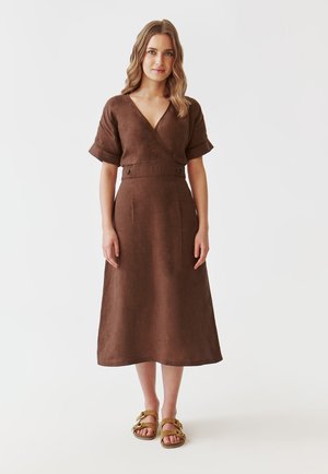 ZERKINA - Day dress - brown