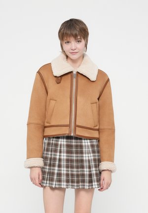 Giacca in similpelle - brown