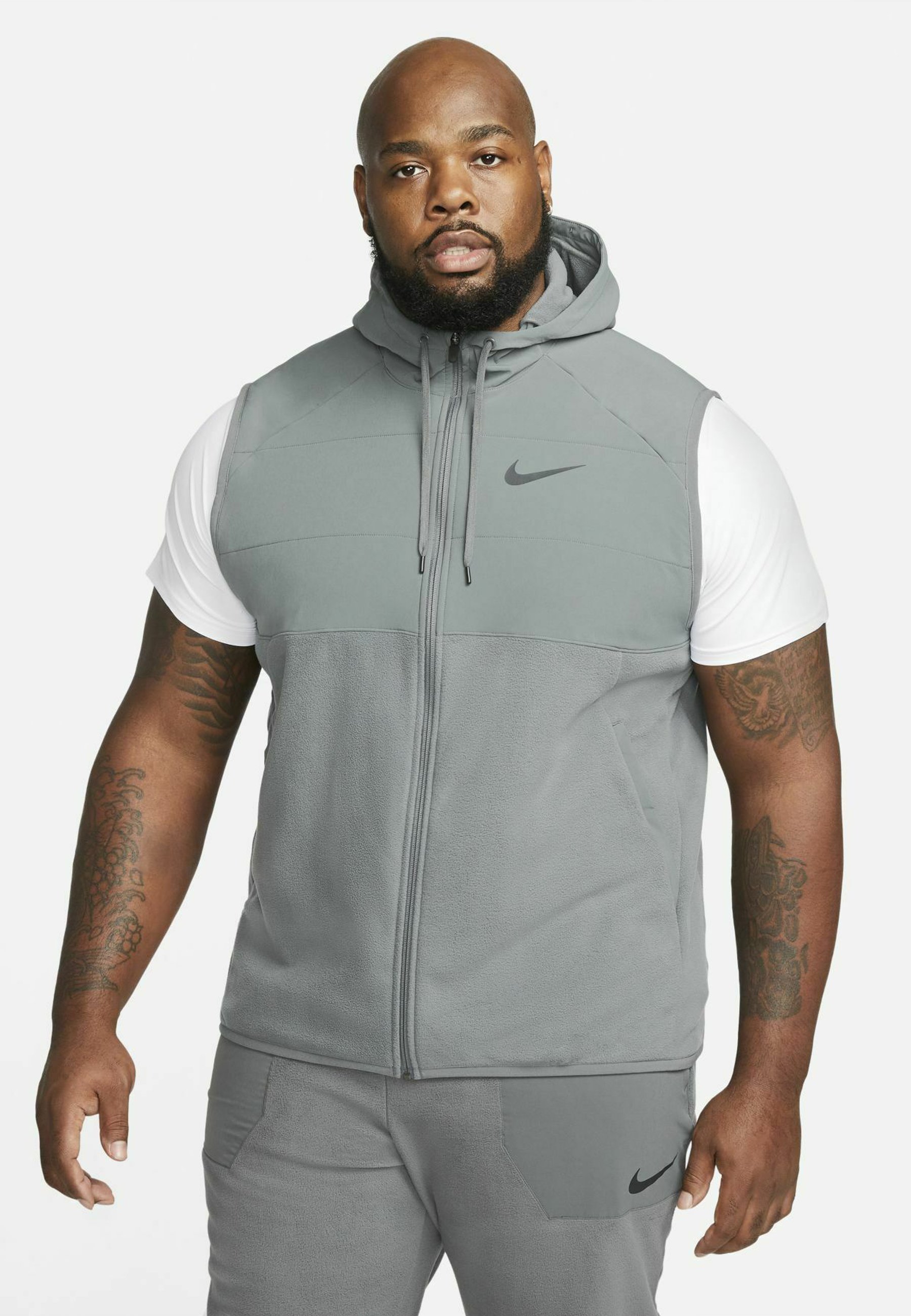Nike Performance VEST WINTERIZED - Bodywarmer - iron grey iron grey  black/grijs - Zalando.nl