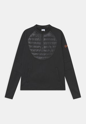 Bluzka z długim rękawem - black/total orange