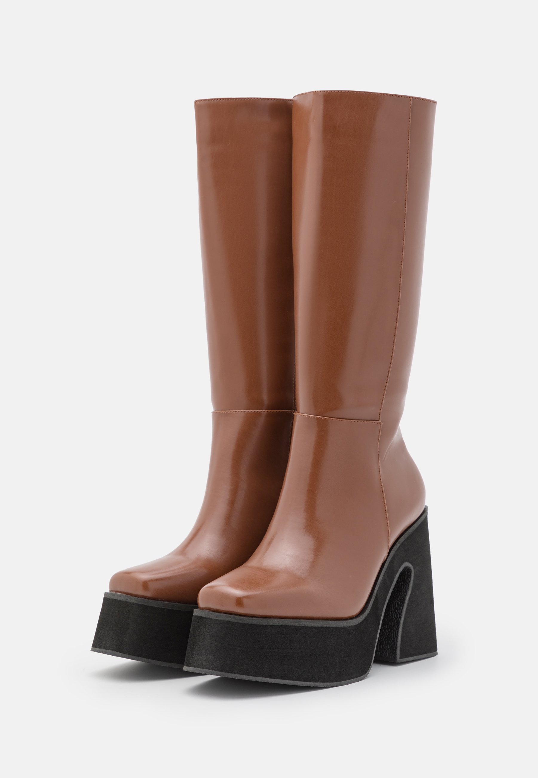 Koi Footwear VEGAN BOOT - Plateaulaarzen - rusty brown/bruin - Zalando.nl
