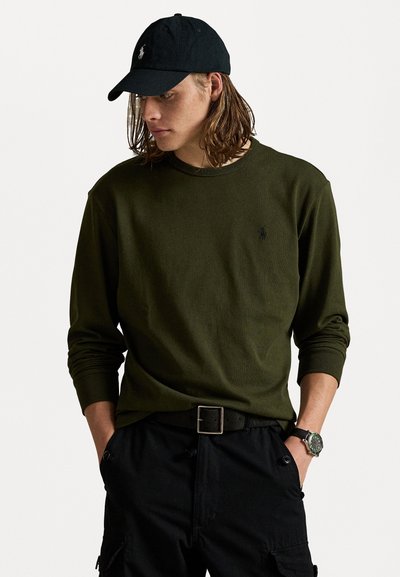 Polo Ralph Lauren CLASSIC FIT JERSEY LONG-SLEEVE T-SHIRT - Long sleeved top - company olive