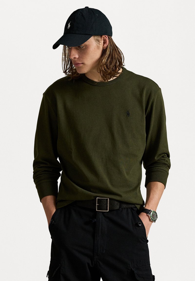 Polo Ralph Lauren CLASSIC FIT JERSEY LONG-SLEEVE T-SHIRT - Longsleeve - company olive