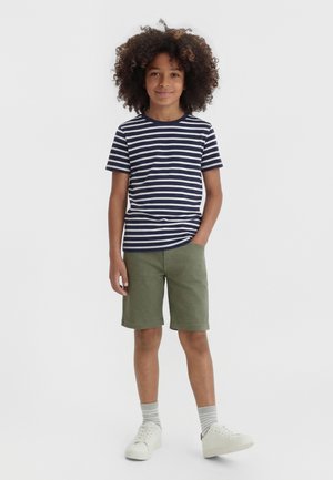 Jack & Jones Junior JPSTRICK DYLAN ORIGINAL - Pantaloni scurți din denim - deep lichen green