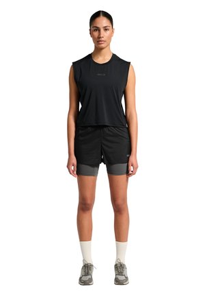 HALO, HALO HALO 2 IN 1 RUNNING SHORT UNISEX - Træningsbukser - raven